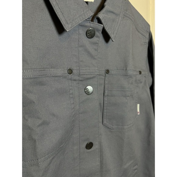 Stio Womens Blue Ralston Canvas Chore Jacket medium Barn Coat Gorpcore Granola - Picture 3 of 10